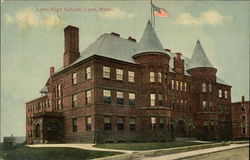 Lynn High School, Lynn, Mass. Postcard