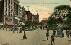 Tremont Street, South From West Street Boston, MA Postcard Postcard Postcard