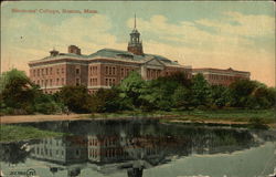 Looking Towards Simmons' College Boston, MA Postcard Postcard Postcard