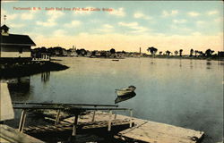 South End from First New Castle Bridge Portsmouth, NH Postcard Postcard Postcard