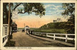 "Way Up Along" Provincetown, MA Postcard Postcard Postcard