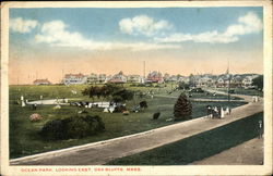 Ocean Park, Looking East Oak Bluffs, MA Postcard Postcard Postcard