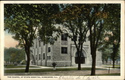 The Chapel, at State Hospital Postcard