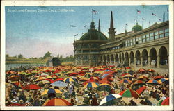 Beach and Casino Postcard