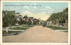 Beach Drive from Fifth Avenue St. Petersburg, FL Postcard Postcard Postcard