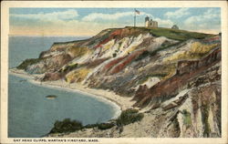 Gay Head Cliffs Martha's Vineyard, MA Postcard Postcard Postcard