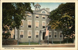 Lee Mansion Marblehead, MA Postcard Postcard Postcard