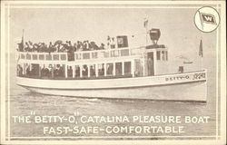 The "Betty-O," Catalina Pleasure Boat Postcard