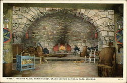 The Fireplace, Hermit's Rest Postcard