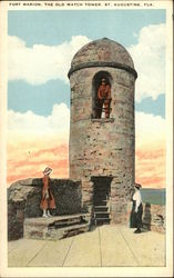 Fort Marion - The Old Watch Tower St. Augustine, FL Postcard Postcard Postcard