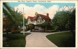 Pola Negri's Home Postcard