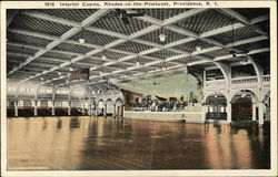 Interior Casino, Rhodes-on-the-Pawtuxet Providence, RI Postcard Postcard Postcard