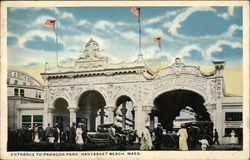 Entrance to Paragon Park Postcard