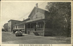 Alden Mineral Baths and Hotel New York Postcard Postcard Postcard