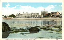 New Ocean House and Waterfront Postcard