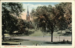 South Common Lowell, MA Postcard Postcard Postcard