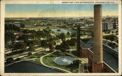 Aeroplane View of Parkways Jacksonville, FL Postcard Postcard Postcard