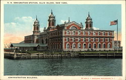 US Immigration Station Postcard