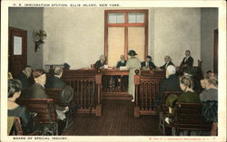 U.S. Immigration Station - Board of Special Inquiry Postcard