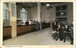 US Immigration Station Postcard