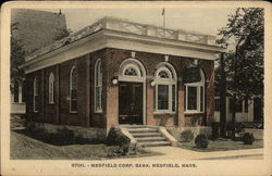 Medfield Corp. Bank Massachusetts Postcard Postcard Postcard