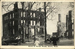 Ruins of Parish House Salem, MA Postcard Postcard Postcard