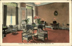 Ladies' Writing Room of The De Soto Postcard