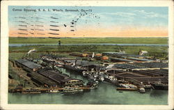 Cotton Shipping, S.A.L. Wharfs Savannah, GA Postcard Postcard Postcard