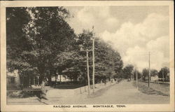 Railroad Avenue Monteagle, TN Postcard Postcard Postcard