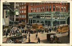 State and Washington Streets Chicago, IL Postcard Postcard Postcard