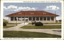 Panama Canal Restaurant Balboa, Panama Postcard Postcard Postcard