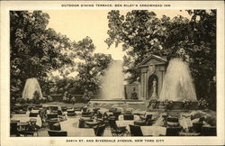 Outdoor Dining Terrace, Ben Riley's Arrowhead Inn Postcard