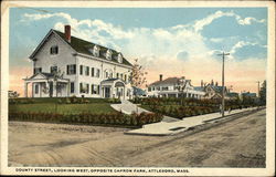 County Street, Looking West, Opposite Capron Park Postcard