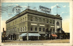 Somerville Theatre, Hobbs Building West Somerville, MA Postcard Postcard Postcard