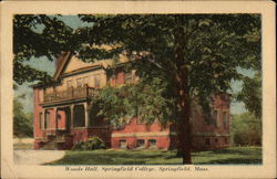 Woods Hall, Springfield College Postcard