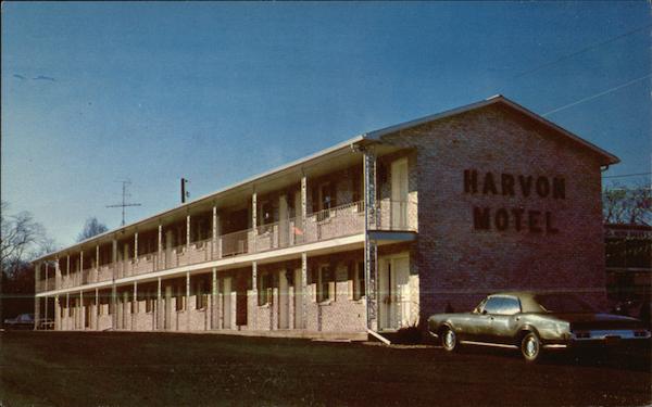 Harvon Motel Carlisle, PA Postcard