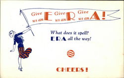 Equal Rights Amendment (ERA) Penant Social History Postcard Postcard Postcard