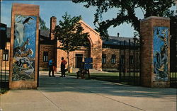 Entrance and Main Building at Zoo Erie, PA Postcard Postcard Postcard