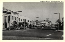 Elm Street Business District Westfield, MA Postcard Postcard Postcard