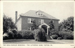 The Kehl-Charles Memorial - The Lutheran Home Topton, PA Postcard Postcard Postcard