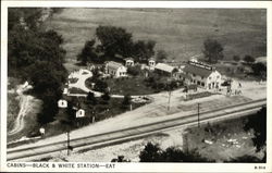 Black and White Cabins and Filling Station Fort Wayne, IN Postcard Postcard Postcard