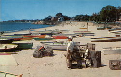 Fishing Boats at Fishermen's Beach Postcard