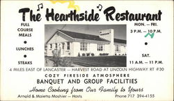 The Hearthside Restaurant Postcard