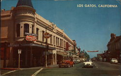 Dowwntown Street Scene Postcard