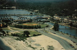 Aerial View of Daytona Beach Florida Postcard Postcard Postcard