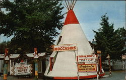 Chief Poolaw's Tepee Indian Island, ME Postcard Postcard Postcard