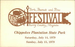 Pork, Peanut, and Pine Festival Postcard