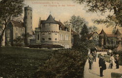 Lichtenstein, 817 m, mit Eingang in das Schloss Germany Postcard Postcard