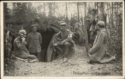 Telephon - Unterstand Germany World War I Postcard Postcard