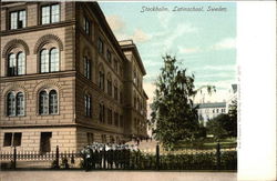 Latin School Stockholm, Sweden Postcard Postcard